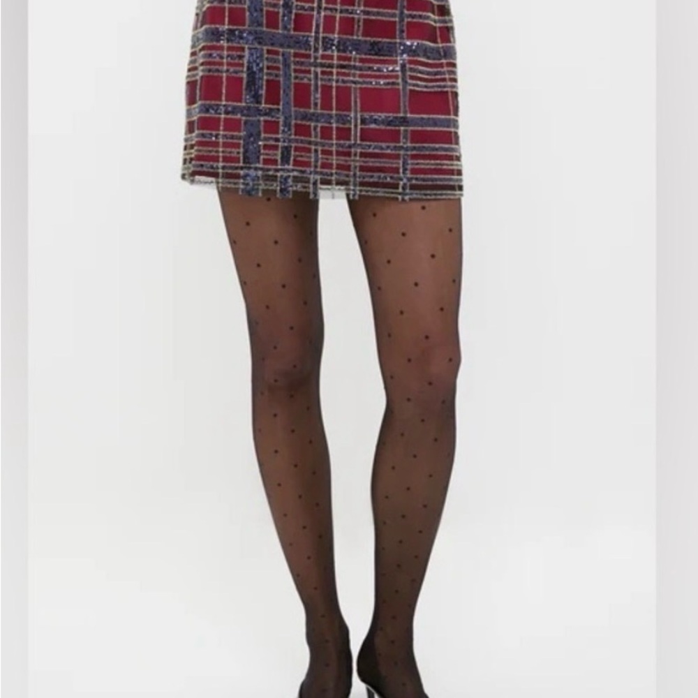 Tuckernuck Red and Blue Plaid Mini Skirt